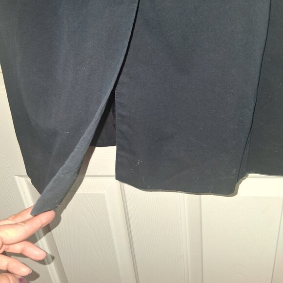 Vintage Bloomingdales Black Long Coat With Shoulder Pads - Picture 5 of 11